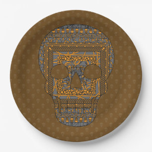 Halloween Skull Paper Bord