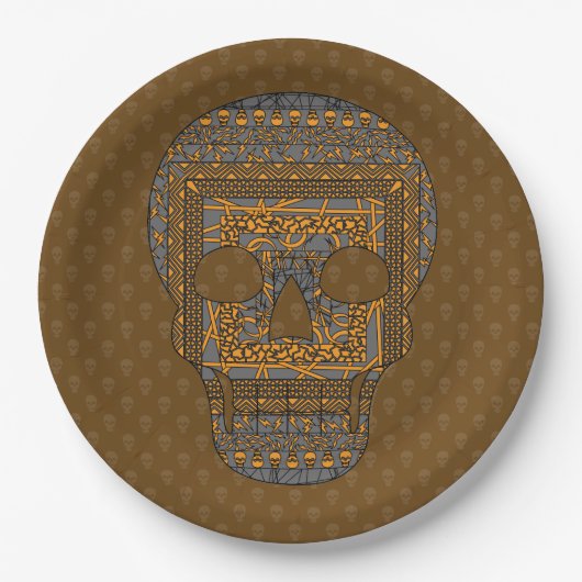 Halloween Skull Paper Bord (Voorkant)