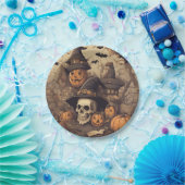 Halloween skull papieren bordje (Feest)
