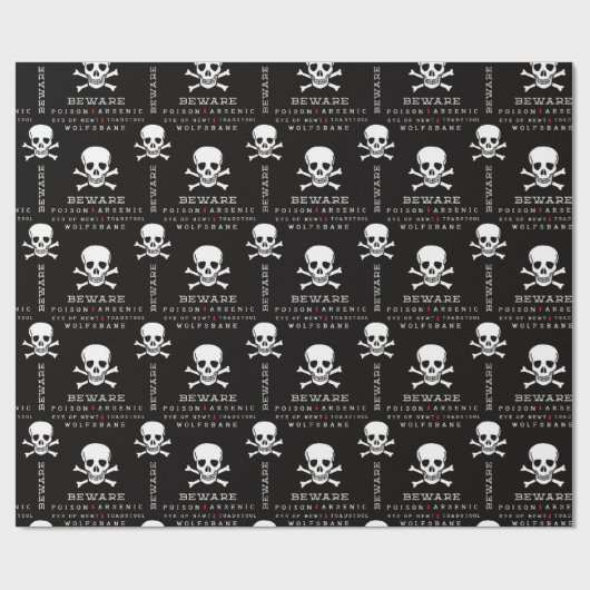Halloween Skull Patroon inpakpapier (Vlak)