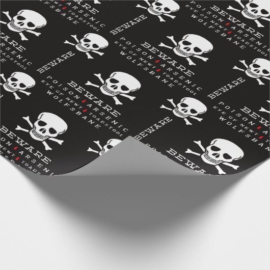 Halloween Skull Patroon inpakpapier (Hoek)