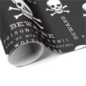 Halloween Skull Patroon inpakpapier (Rol Hoek)