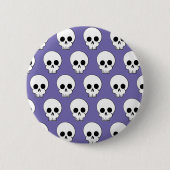 Halloween Skull Patroon Ronde Button 5,7 Cm (Voorkant)