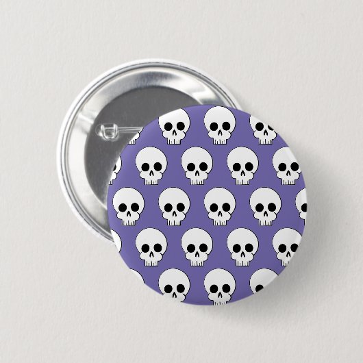Halloween Skull Patroon Ronde Button 5,7 Cm (Voorkant /achterkant)