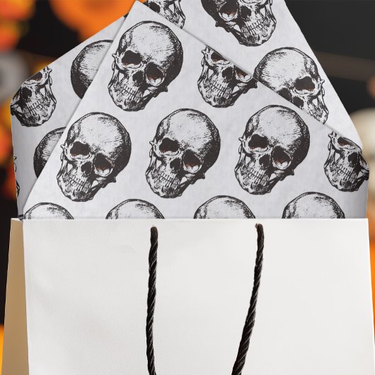 Halloween Skull Patroon Tissuepapier
