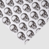 Halloween Skull Patroon Tissuepapier (Detail)