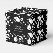 Halloween Skull Pattern Trick or treat Snoep Bedankdoosjes (Voorkant Zijde)