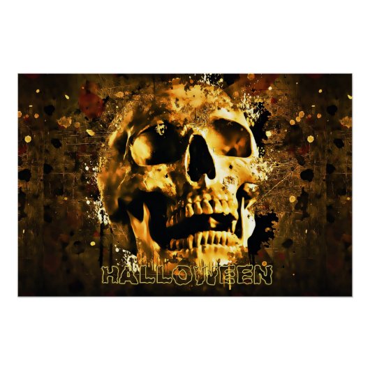 Halloween Skull Perfect Poster (Voorkant)