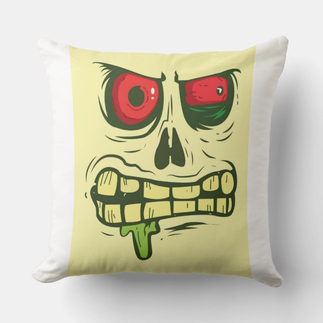 Halloween Skull Pillow Kussen (Voorkant)