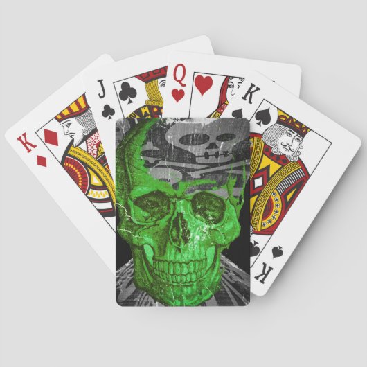 Halloween Skull Pokerkaarten (Achterkant)