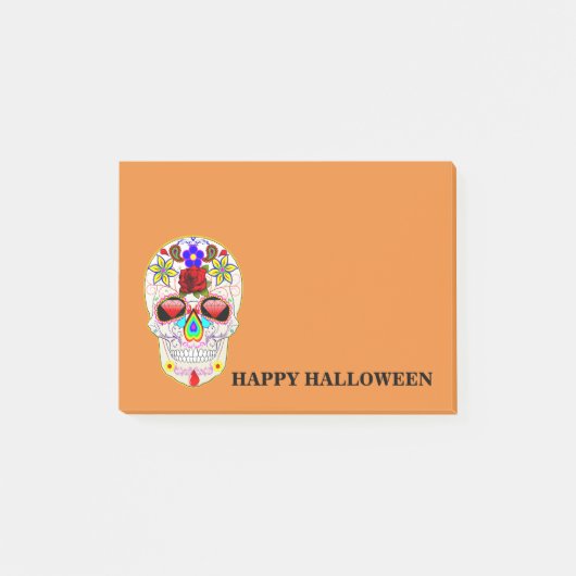 Halloween Skull Post-it Notes (Voorkant)