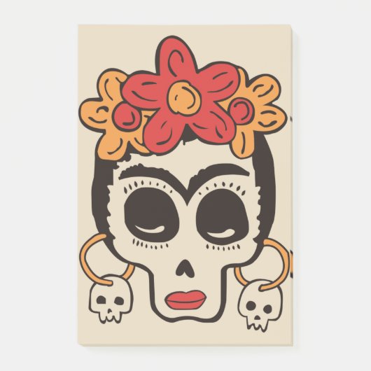 Halloween Skull Post-it Notes (Voorkant)