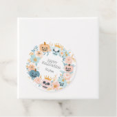 Halloween Skull Pumpkin Floral Gepersonaliseerde P Bedankjes Labels (In situ)