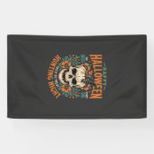 Halloween Skull Pumpkin Hunting Night Design_1 Spandoek (Horizontaal)