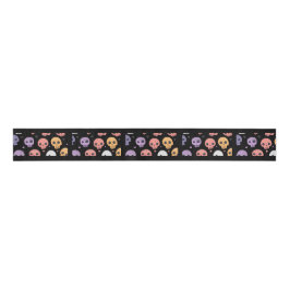 Halloween Skull Ribbon Grosgrain Lint