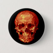 Halloween Skull Ronde Button 5,7 Cm (Voorkant)