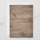 Halloween Skull Rustic Wedding Rehearsal Dinner Kaart (Achterkant)