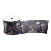 Halloween Skull Satijnen Lint (Spoel)