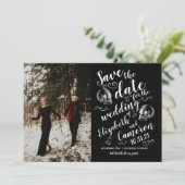 Halloween Skull Save the Date (Staand voorkant)