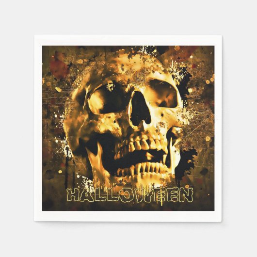 Halloween Skull Servet (Voorkant)