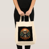 Halloween Skull Skeleton Canvas tas - Spooky (Voorkant (product))