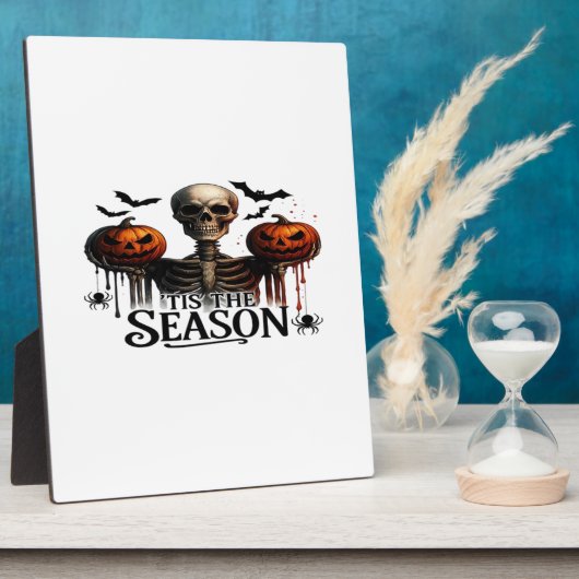 Halloween Skull Skeleton Fotoplaat (Zijkant)