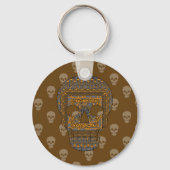 Halloween Skull Sleutelhanger (Voorkant)