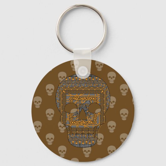 Halloween Skull Sleutelhanger (Voorkant)