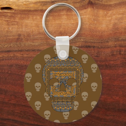 Halloween Skull Sleutelhanger (Voorkant)