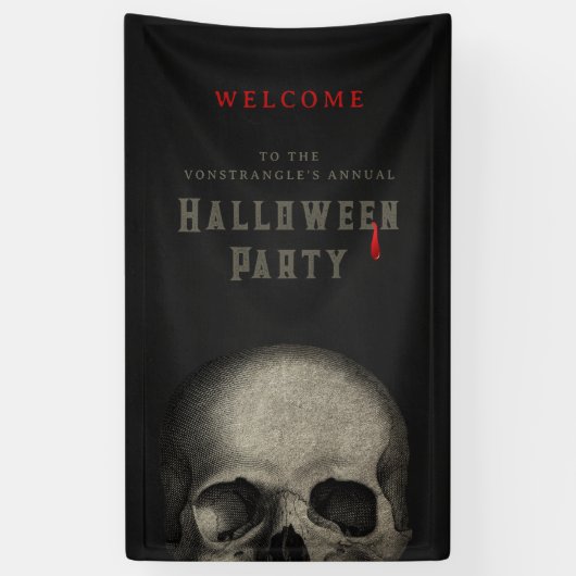 Halloween Skull Spandoek (Verticaal)