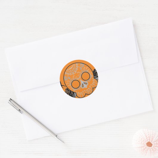 HALLOWEEN SKULL STICKER (Envelop)