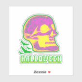 Halloween Skull Sticker (Vel)