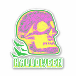 Halloween Skull Sticker