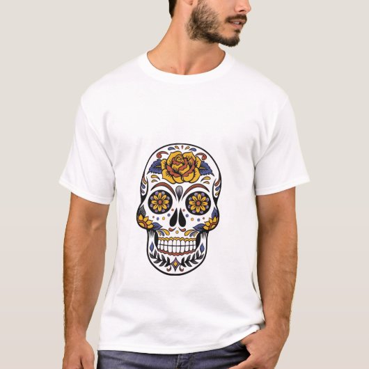 Halloween Skull T-shirt (Voorkant)