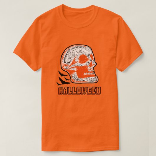 HALLOWEEN SKULL T-SHIRT (Design voorkant)