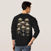 Halloween Skull T-shirt met lange mouwen - Spooky  (Achterkant volledig)