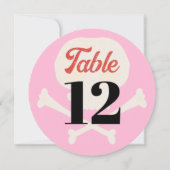 Halloween Skull Tafelnummer (Achterkant)