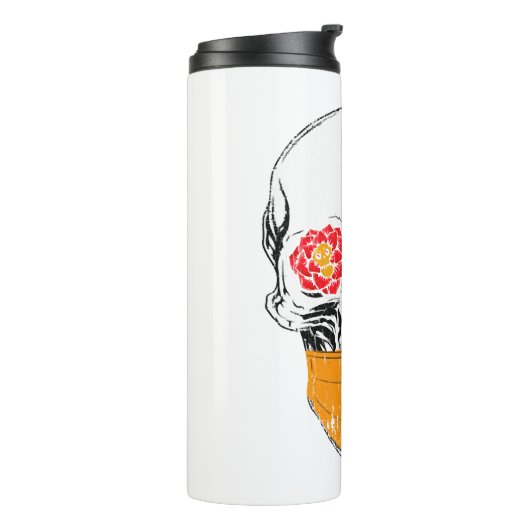 Halloween Skull Thermosbeker (Gedraaid links)