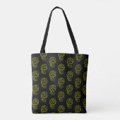 Halloween skull tote bag (Achterkant)