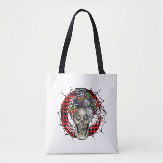 Halloween Skull Tote Bag (Voorkant)