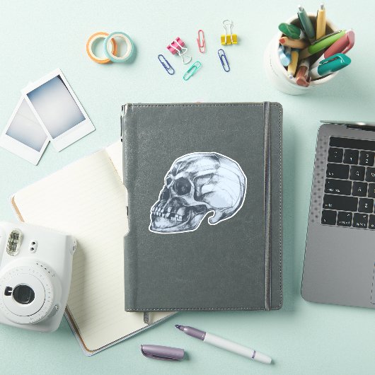 Halloween Skull Vinyl Sticker (iPad Cover)