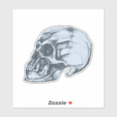 Halloween Skull Vinyl Sticker (Vel)