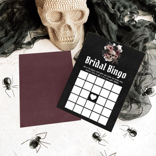 Halloween Skull Vrijgezellenfeest Bruids Bingo Spe Kaart