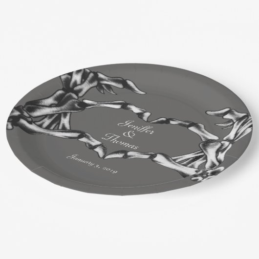 Halloween Skull Wedding Bord (Gekanteld)