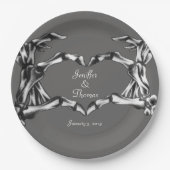 Halloween Skull Wedding Bord (Voorkant)