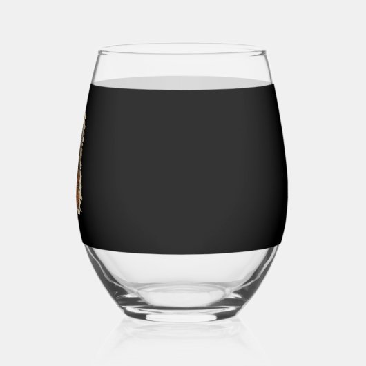 Halloween Skull Wijnglas Zonder Voet (Links)
