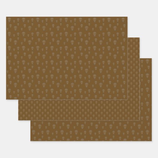Halloween Skull Wrapping Paper Set (Set)