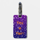 Halloween Skulls Bagagelabel (Achterkant verticaal)