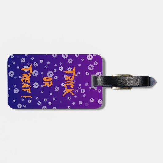 Halloween Skulls Bagagelabel (Achterkant horizontaal)