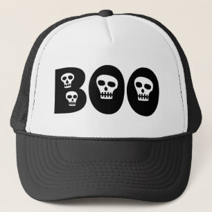 Halloween Skulls "Boo" Trucker Pet